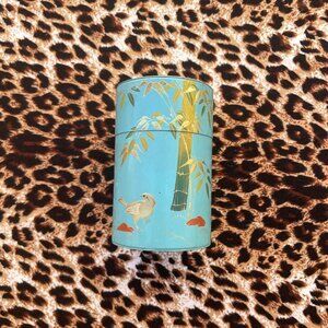 ♡︎ vintage metal Japanese stash jar ♡︎